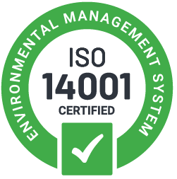 ISO 14001:2015 Environmental Management certification badge